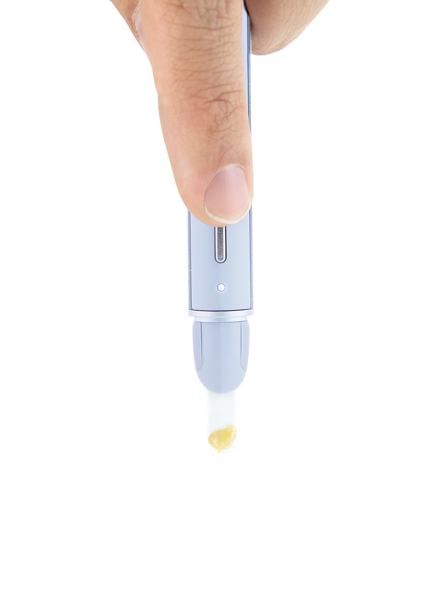 Puffco Hot Knife in Haze – Keramikspitze von oben