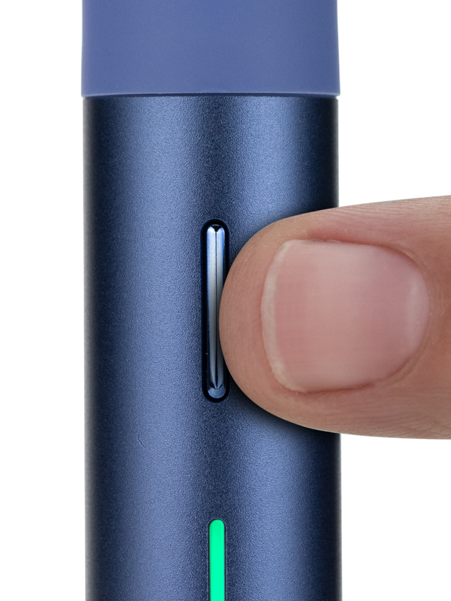 Puffco Pivot in Sapphire – Finger an der Taste