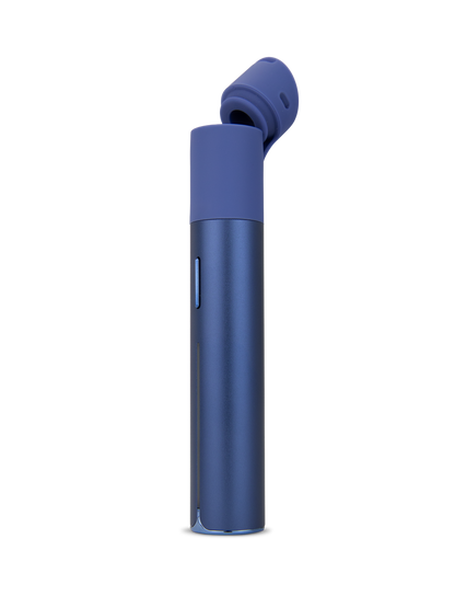 Puffco Pivot in Sapphire – geöffnet mit 3D-Kammer