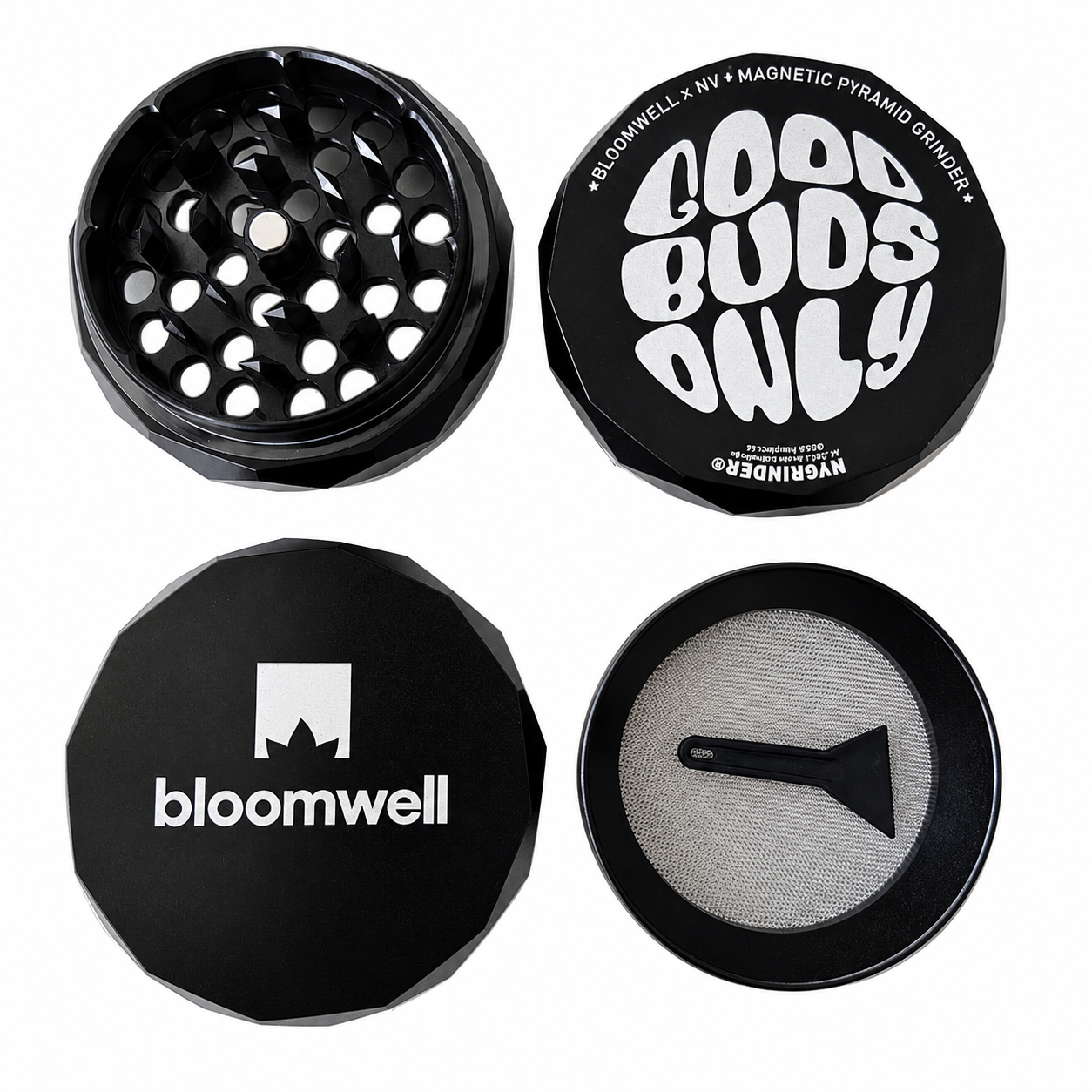 Bloomwell x NV Grinder - Magnetic Pyramid