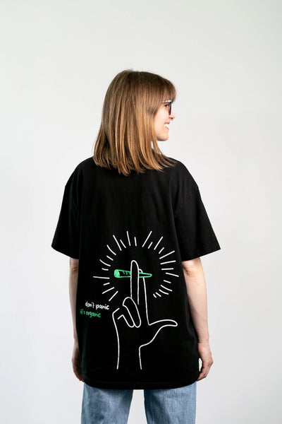 Bloomwell 420 Tshirt — Don't Panic, it's Organic